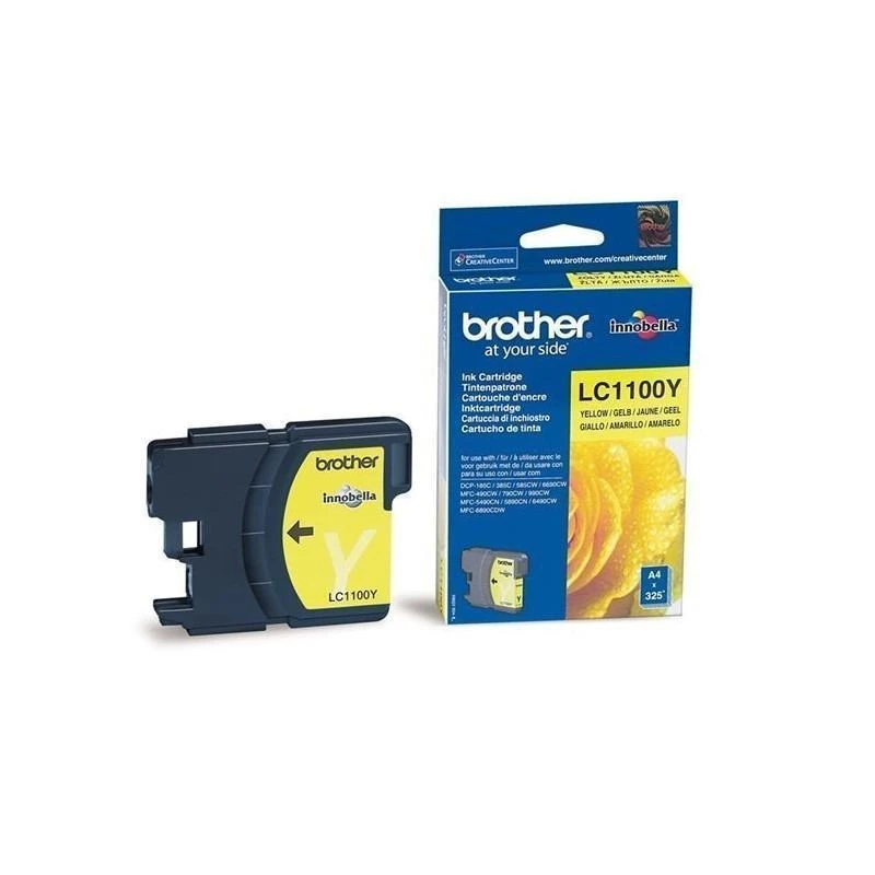 Cartouche Brother LC1100Y YELLOW - Linksolutions.ma