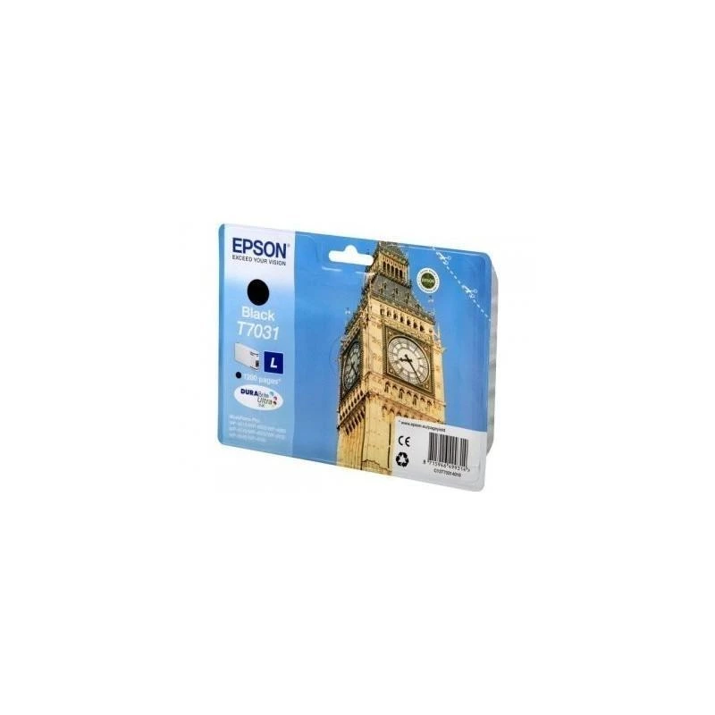 Cartouche Epson C13T70314010 Noir L 1200 Pages WF 4015DN/4025/4525DNF - Linksolutions.ma