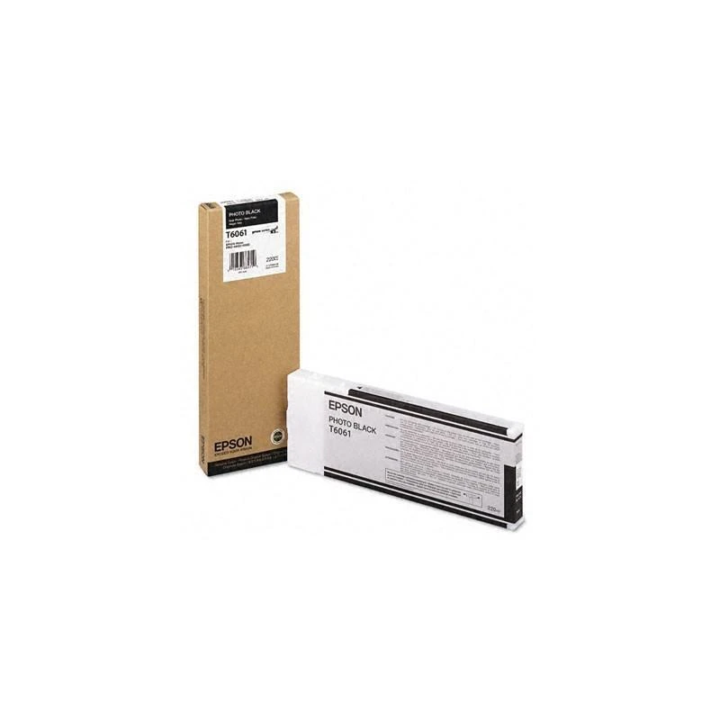Cartouche Epson C13T606100 Encre Pigment Noir Photo SP 4800/4880 (220ml) - Linksolutions.ma