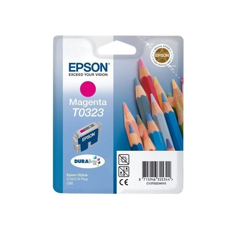 Cartouche Epson C13T03234010 Encre Pigment Magenta STYLUS C70/C80 - Linksolutions.ma
