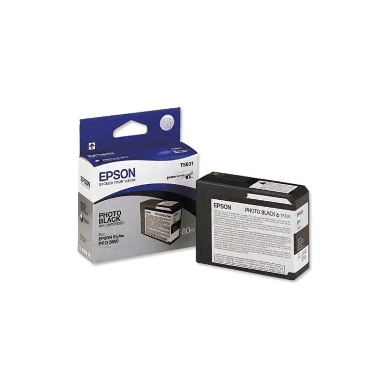Cartouche Epson C13T580100 Encre Pigment Noir SP 3800 - Linksolutions.ma