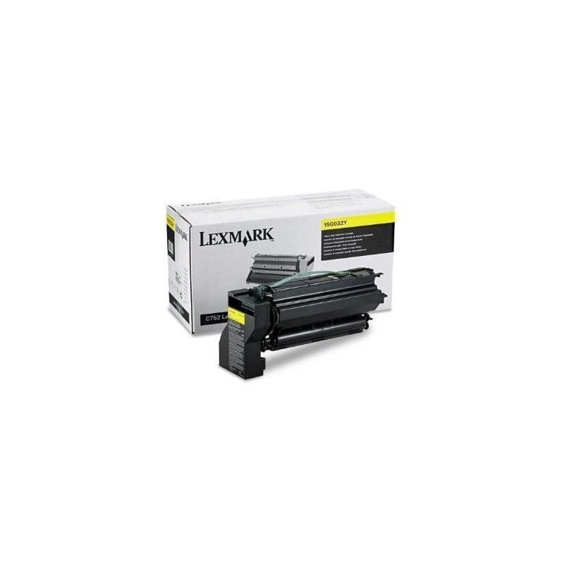 Toner Lexmark 15G032Y C752 C762 X752e X762e Jaune Haute Capacite (15K) - Linksolutions.ma