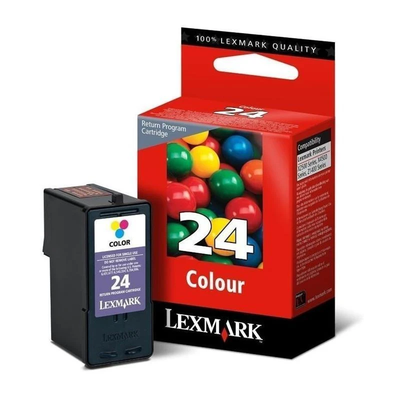 Cartouche Lexmark 18C1524E N 24 Me Couleur - Linksolutions.ma