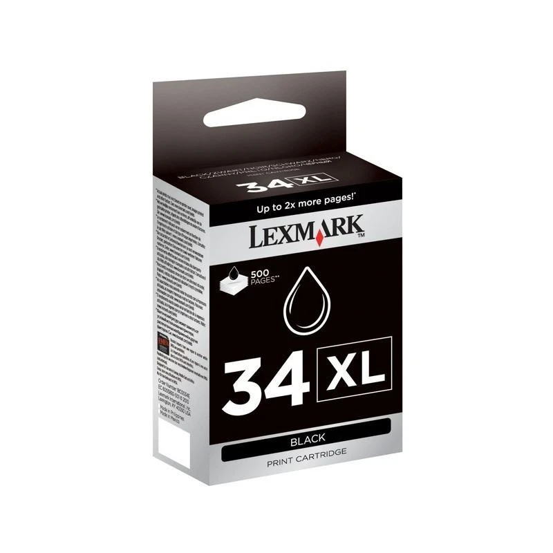 Cartouche Lexmark 18C0034E N 34XL Noire Haute Capacite - Linksolutions.ma