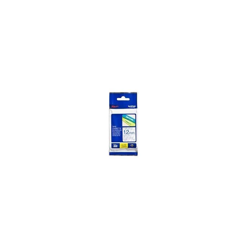 Brother TZe133 Lamine TZE133 8m 12mm Bleu Transparent - Linksolutions.ma