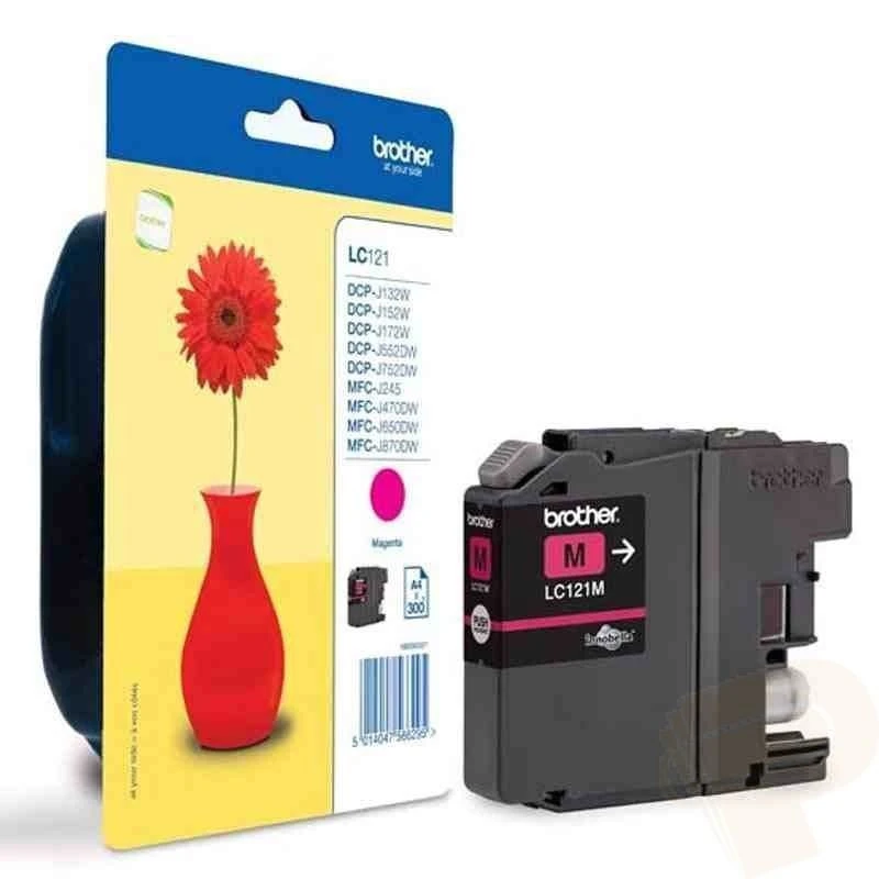 Cartouche Brother LC121M MAGENTA - Linksolutions.ma