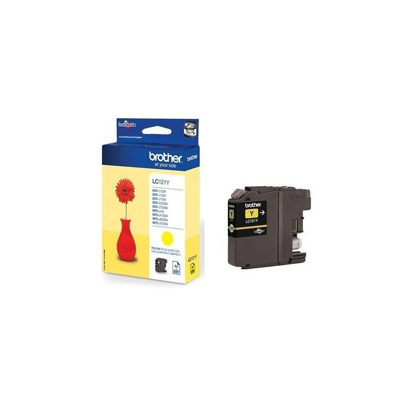 Cartouche Brother LC121Y YELLOW - Linksolutions.ma