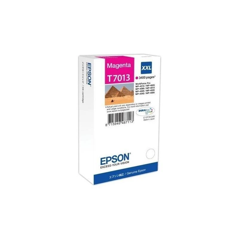 Cartouche Epson C13T70134010 Encre Magenta XXL WP-4015DN//WP-4515DN/WP-4525DNF (3 400 P) - Linksolutions.ma