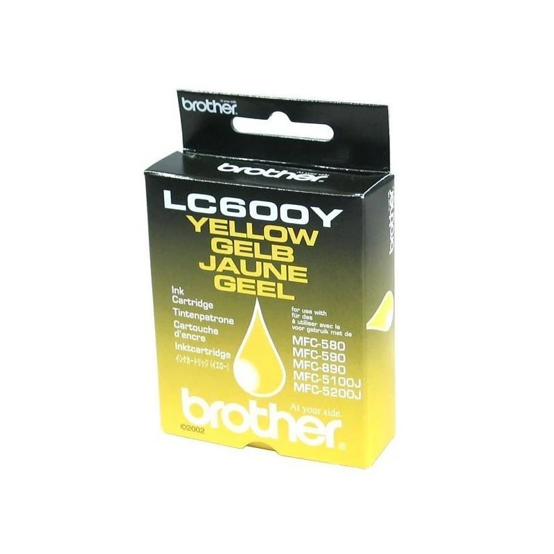 Cartouche Brother LC600Y YELLOW - Linksolutions.ma