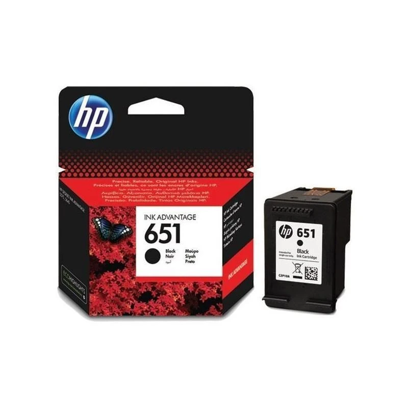 Cartouche Hp C2P10AE 651 Noir Original - Linksolutions.ma