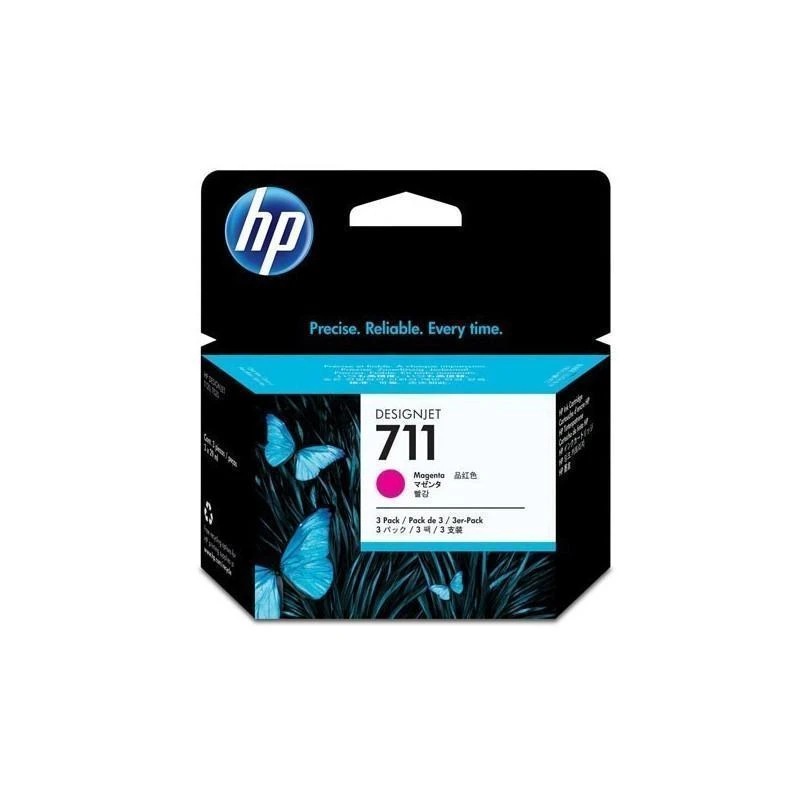 Cartouche Hp CZ135A Lot De 3 Cartouches Dencre Magenta 29 Ml 711 - Linksolutions.ma