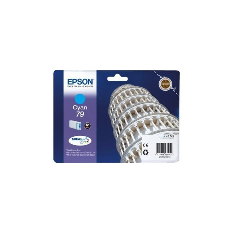 Toner Epson C13T79124010 Encre Cyan L WF-5110DW/5190DW/5620DWF/5690DWF/ (800 P) - Linksolutions.ma