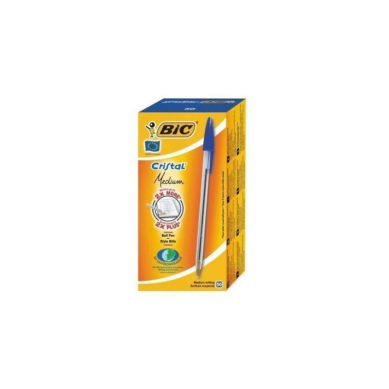Ecriture Bic lsbiccb_2671 STYLO BILLE - CRISTAL MEDIUM BOITE DE 50 STYLOS - Linksolutions.ma