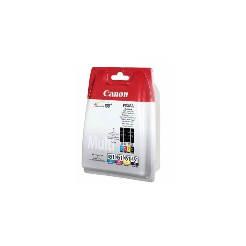 Cartouche Canon 6524B004AA Cartouches CLI-451 C/M/Y/BK - Linksolutions.ma