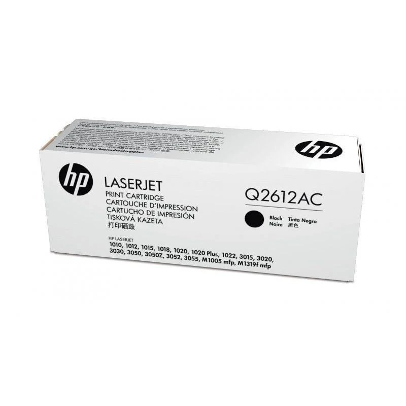 Toner Hp Q2612AC Noir Contract Original - Linksolutions.ma