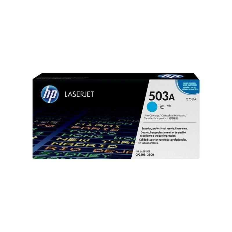 Toner Hp Q7581AC Cyan Contract Original - Linksolutions.ma