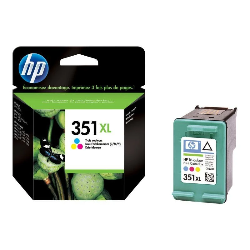 Cartouche Hp CB338EE Dencre 351XL 1 Pack Jaune / Cyan / Magenta - Linksolutions.ma