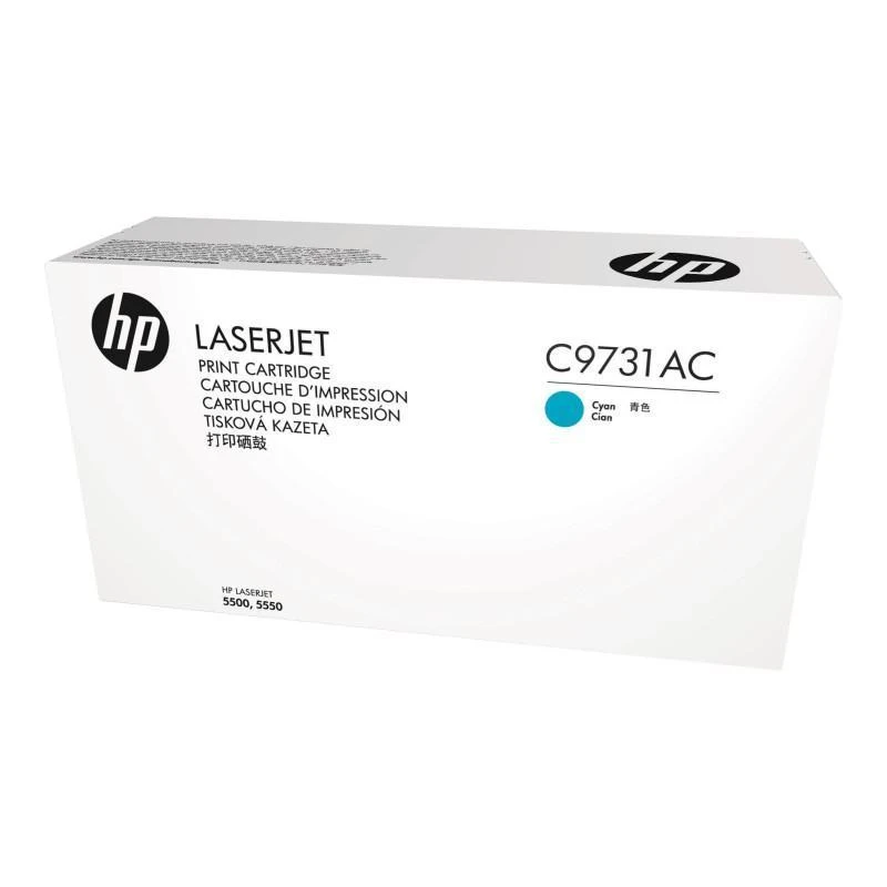 Toner Hp C9731AC Cyan Contract Original - Linksolutions.ma