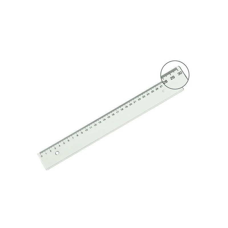 RP001 REGLE PLATE EN CRISTAL 30CM LOT DE 5 ReGLES - Linksolutions.ma