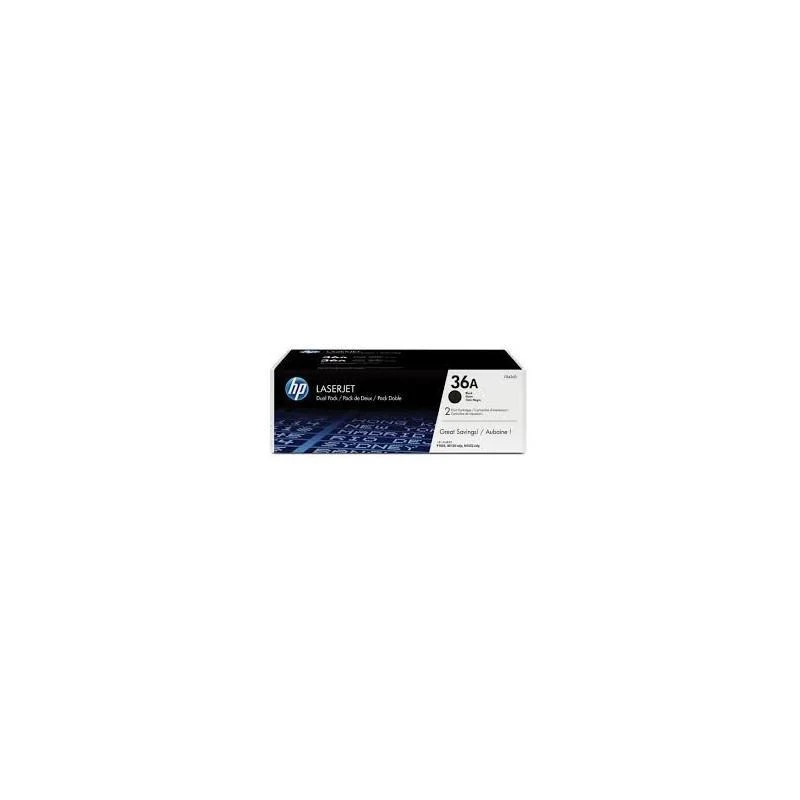 Toner Hp CB436AF 36A 2-pack Noir Original - Linksolutions.ma