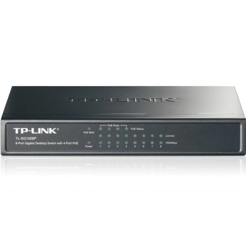 Tp-link TL-SG1008P Switch 8 Ports Gigabit 4 Ports PoE - Linksolutions.ma