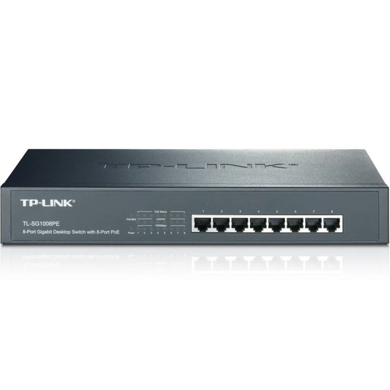 Tp-link TL-SG1008PE Switch Rackable 8 Ports Gigabit PoE - Linksolutions.ma