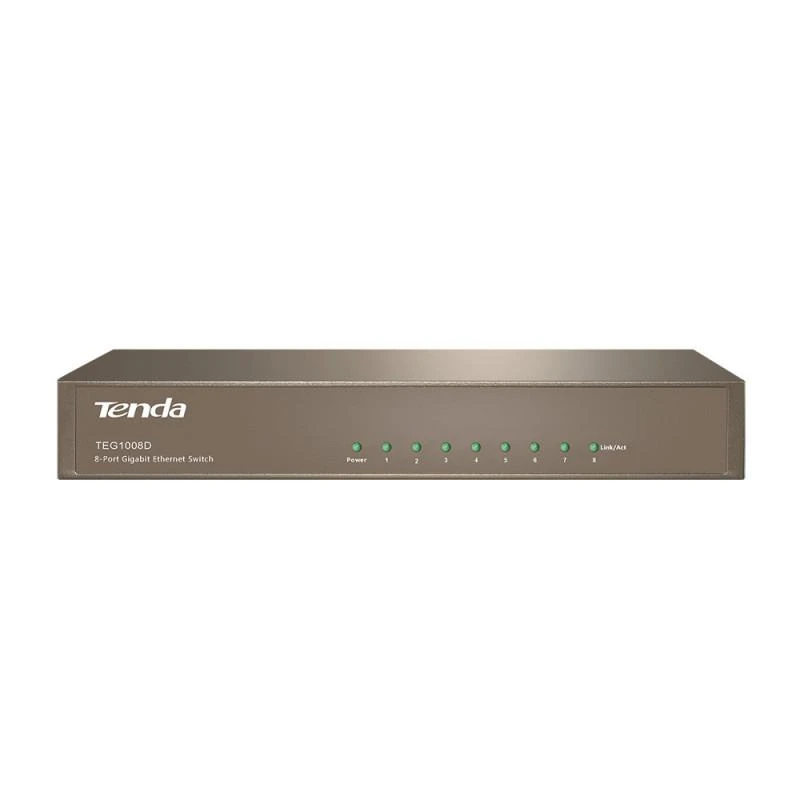 Tenda TEG1008D Switch 8-port Gigabit Ethernet - Linksolutions.ma