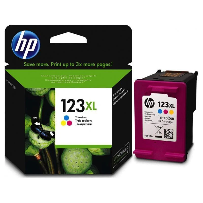 Cartouche Hp F6V18AE 123XL High Yield Tri-Couleur Original 330 Pages - Linksolutions.ma