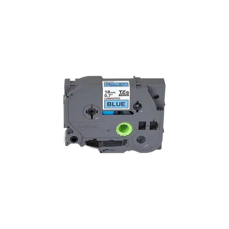 Brother TZe541 Ruban Noire Sur Bleue Laminat 18mm X 8m - Linksolutions.ma