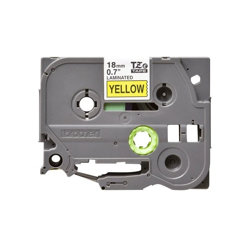 Brother TZe641 Noire Sur Jaune Laminat 18mm X 8m - Linksolutions.ma