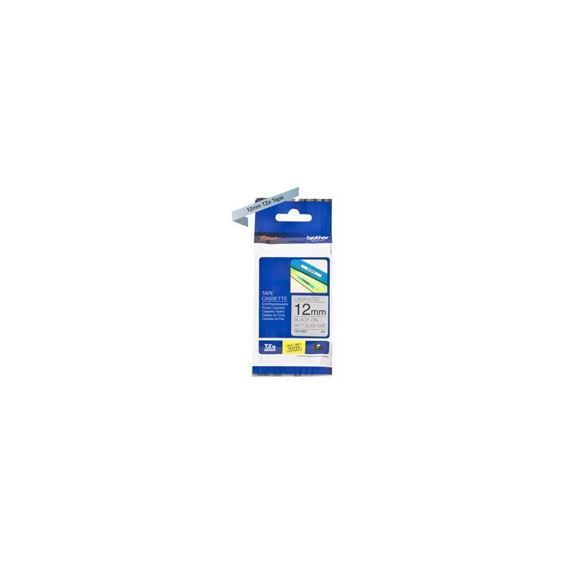 Brother TZeM931 Noire Sur Argente Mat 12mm X 8m - Linksolutions.ma