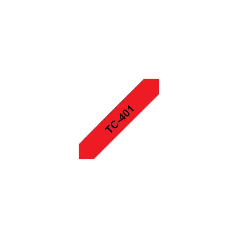 Brother TC401 P-Touch Noire Sur Rouge 12mm X 7m - Linksolutions.ma