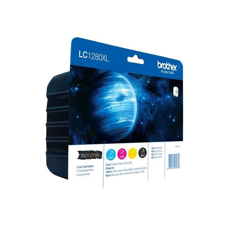 Cartouche Brother Dencre Cyan/Magenta/Jaune (LC1280XL CMY) - Linksolutions.ma