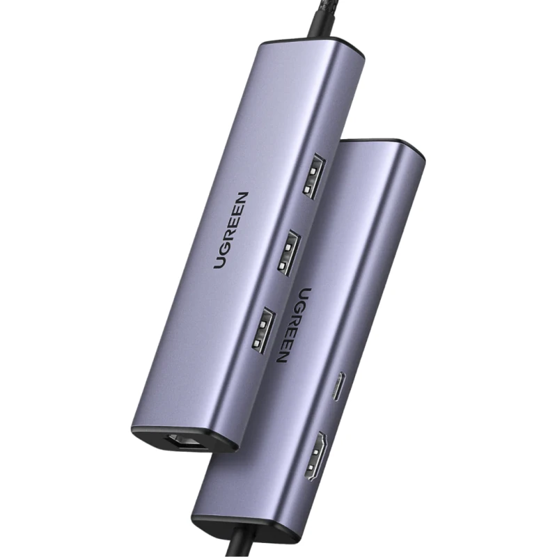 Adaptateur Ugreen USB-C 6-en-1 - Hub Multiport avec Chargeur - 15598
