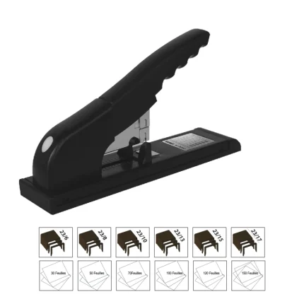 Agrafeuse Boston géante 220P pour bureau professionnel robuste (YF9995) - Prix Maroc