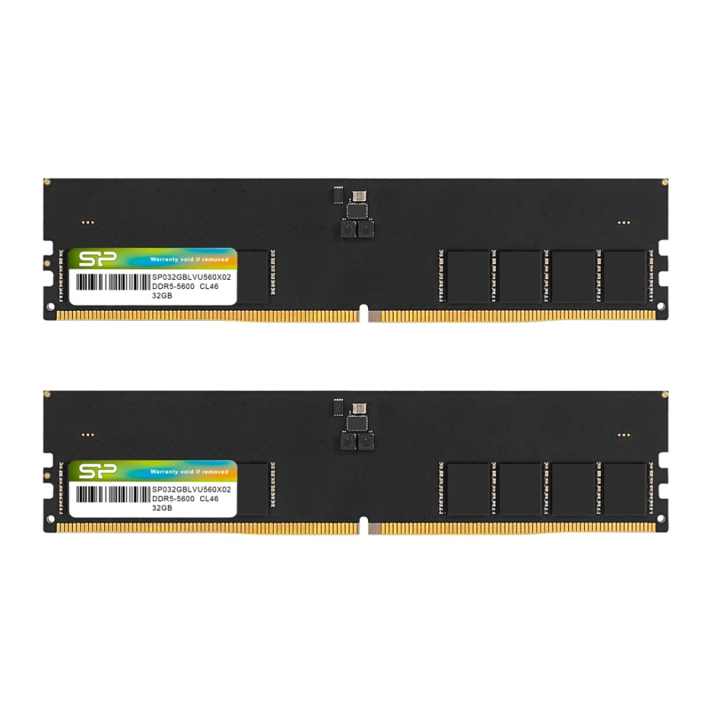 Barette mémoire Silicon power 16GB DDR5-4800 CL40 UDIMM (SP016GBLVU480F02)