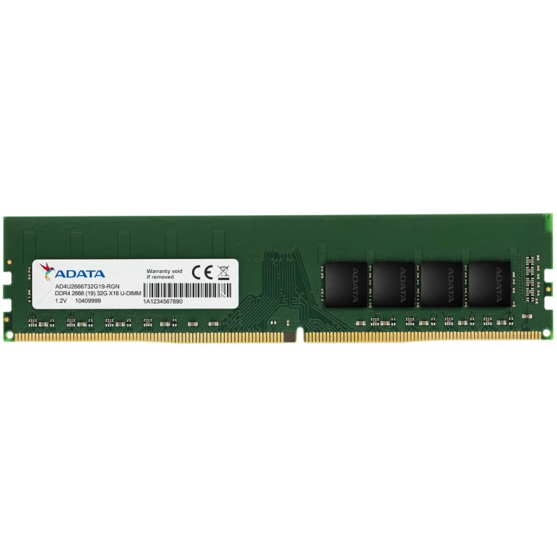 Barrette mémoire Adata DDR4-2666 UDIMM 4GB (AD4U26664G19-SGN) - Linksolutions.ma