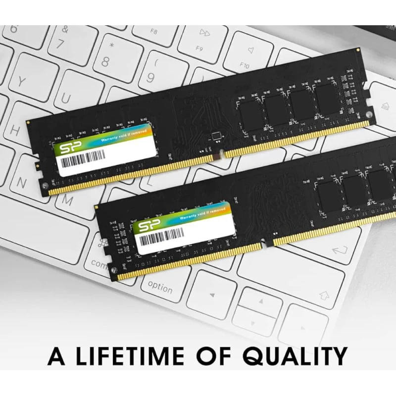 Barrette mémoire Silicon power U-DIMM 8GB DDR4 3200 MHz (SP008GBLFU320X02) - Linksolutions.ma