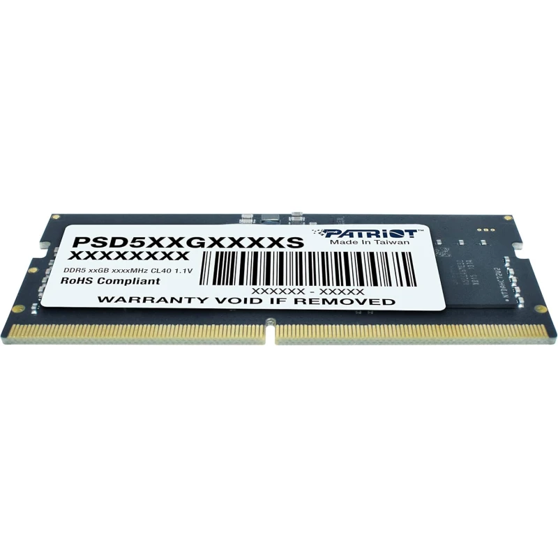 Barrette mémoire Patriot Signature 8Go DDR5 SO-DIMM 5600MHz CL46 (PSD58G560041S) - Prix bas Maroc
