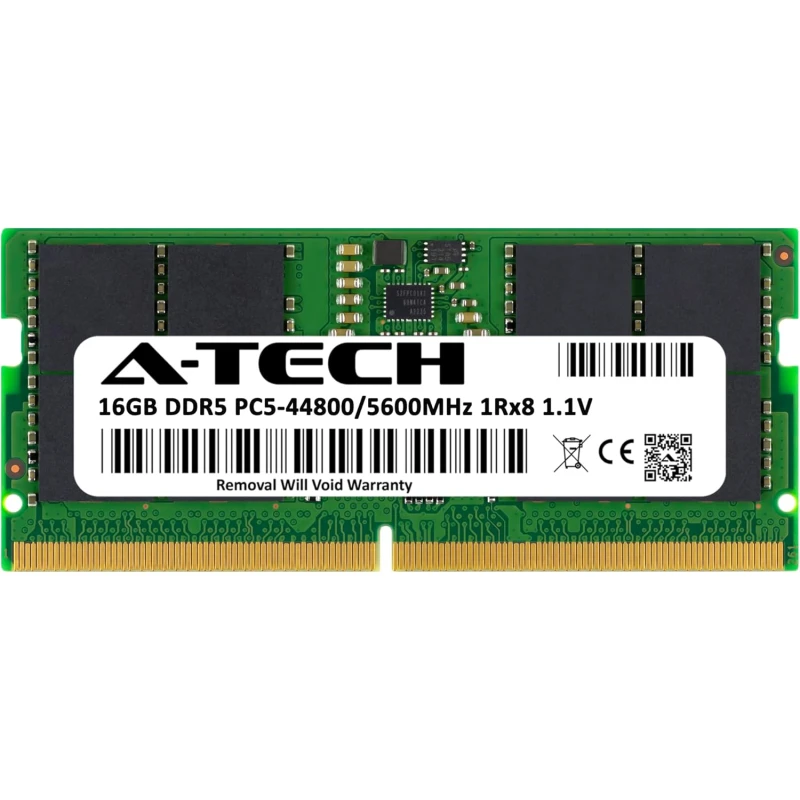 Barrette mémoire A-Tech 16GB DDR5 - 5600Mhz SODIMM (HMCG78AGBSA095N)