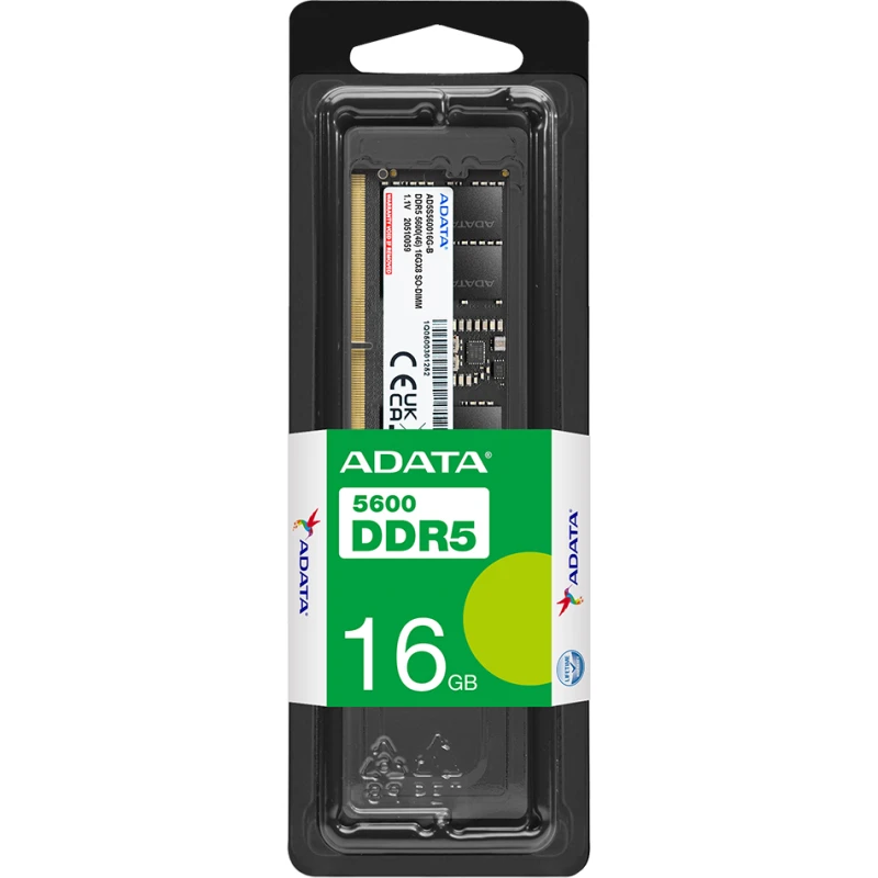 Barrette mémoire Adata U-DIMM 16Gb DDR5-5600 MHz Pour Desktop (AD5U560016G-S)