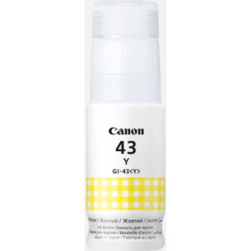 Bouteille d'encre Canon GI-43Y Jaune Origine (4689C001AA)