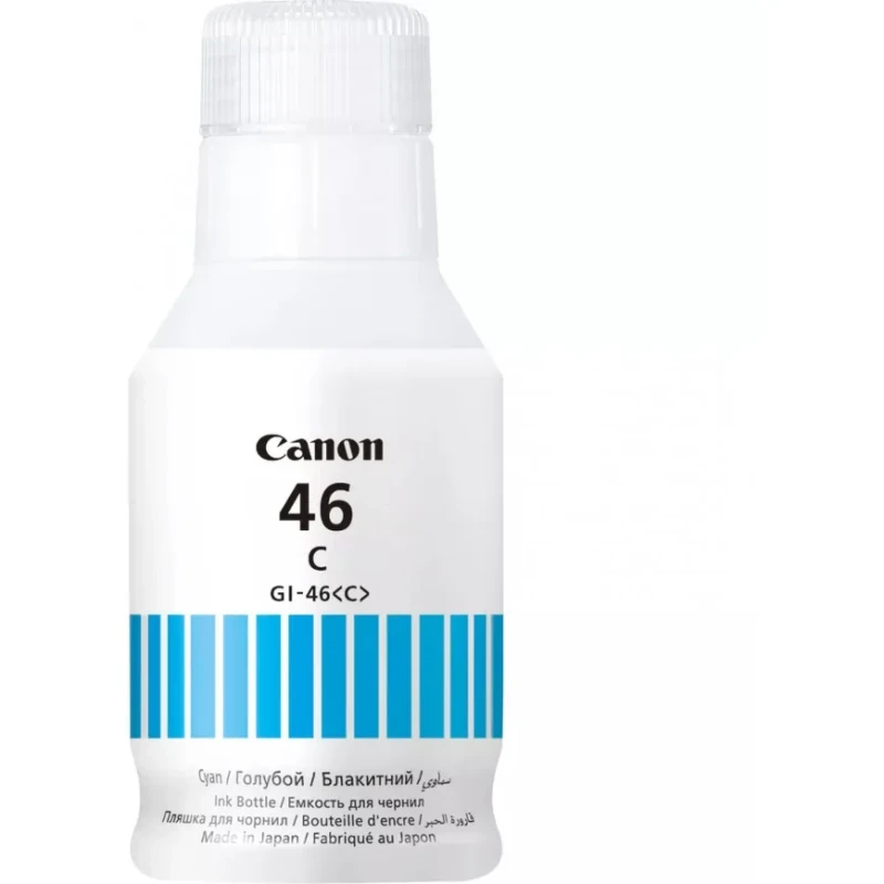 Bouteille d'encre Canon GI-46C Cyan Origine (4427C001AA)