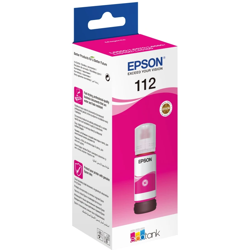 Bouteille d'encre Epson 112 magenta EcoTank (C13T06C34A)