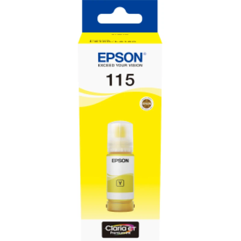 Bouteille d'encre Epson 115 Yellow EcoTank Origine (C13T07D44A)