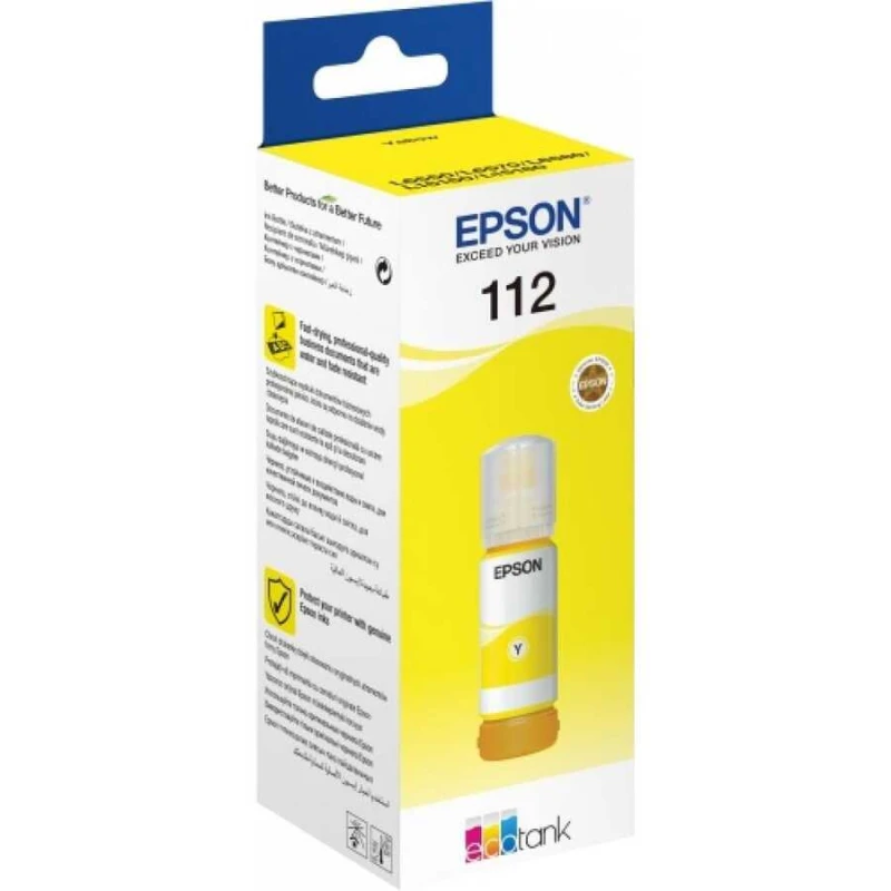 Bouteille d'encre Epson jaune 112 EcoTank (C13T06C44A)