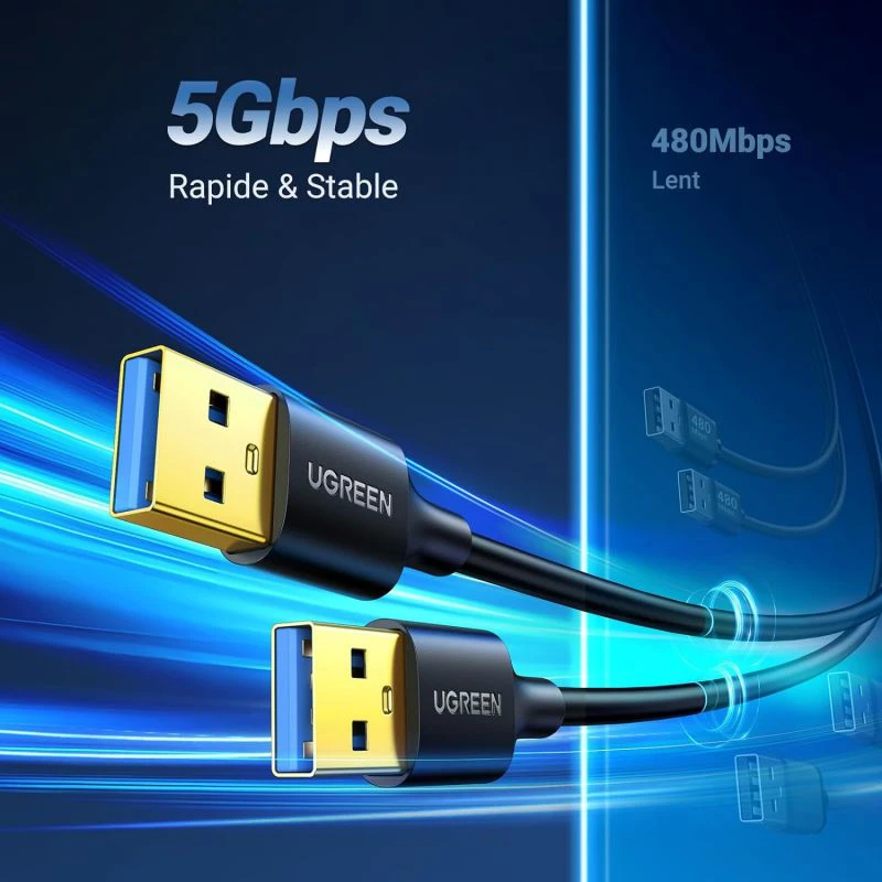 Câble Ugreen 10371 Cable USB 3.0 2M - Linksolutions.ma