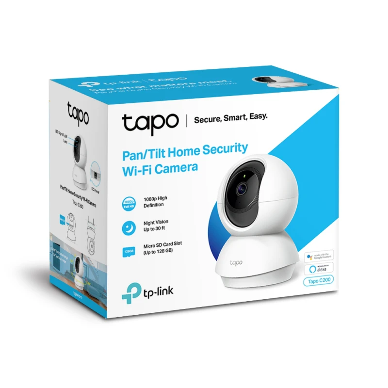 Caméra de surveillance Tp-link WiFi panoramique et inclinable Indoor (TAPOC200)