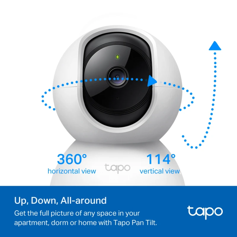 Caméra de vidéosurveillance Tp-link Tapo C210 WiFi Panoramique Indoor 2K 3MP (TAPOC210)