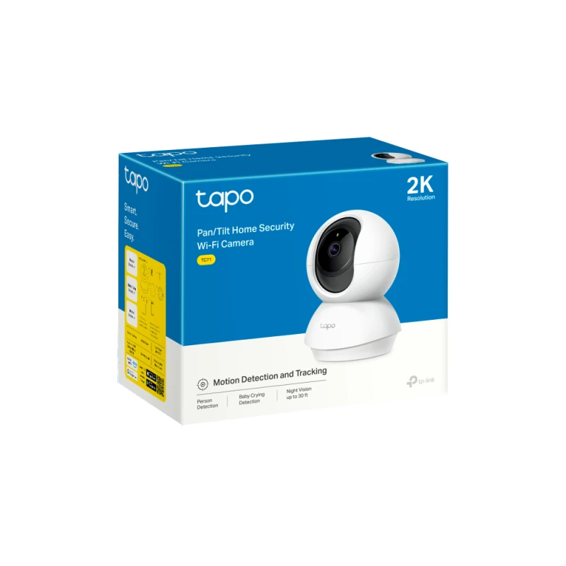 Caméra de vidéosurveillance Tp-link Tapo C210 WiFi Panoramique Indoor 2K 3MP (TAPOC210)